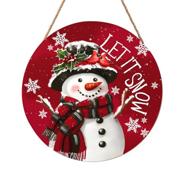 Christmas Snowman-Let it Snow