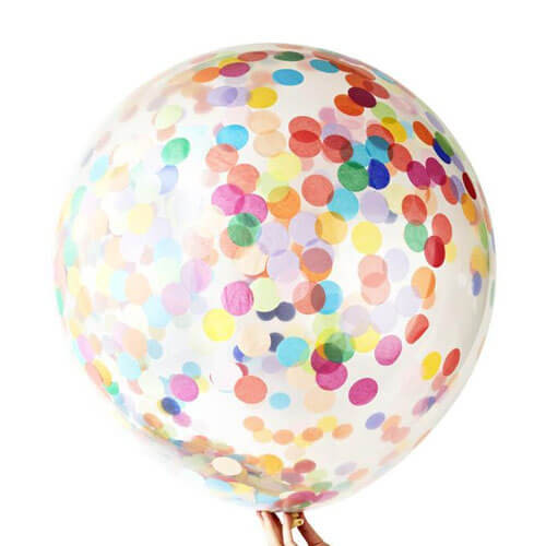 90cm Confetti Balloon Jumbo Happy Discount Party Warehouse