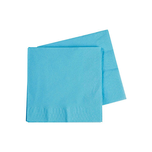 Light Blue Cocktail Napkins 2 Ply 40 Pack Discount Party Warehouse