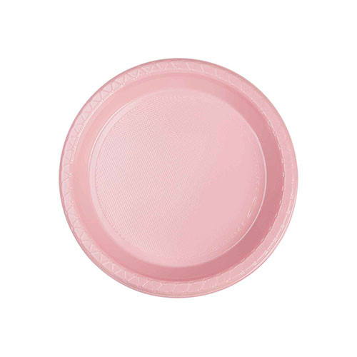 Baby Pink Snack Plates Pack Of 20 Discount Party Warehouse
