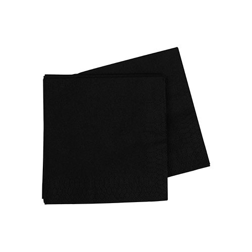 Black Cocktail Napkins Pack Of 40 Discount Party Warehouse
