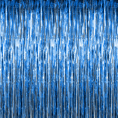 Doorway Foil Curtain Blue Discount Party Warehouse
