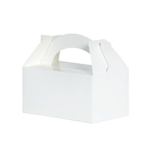 White Lunch Box 5pk Discount Party Warehouse