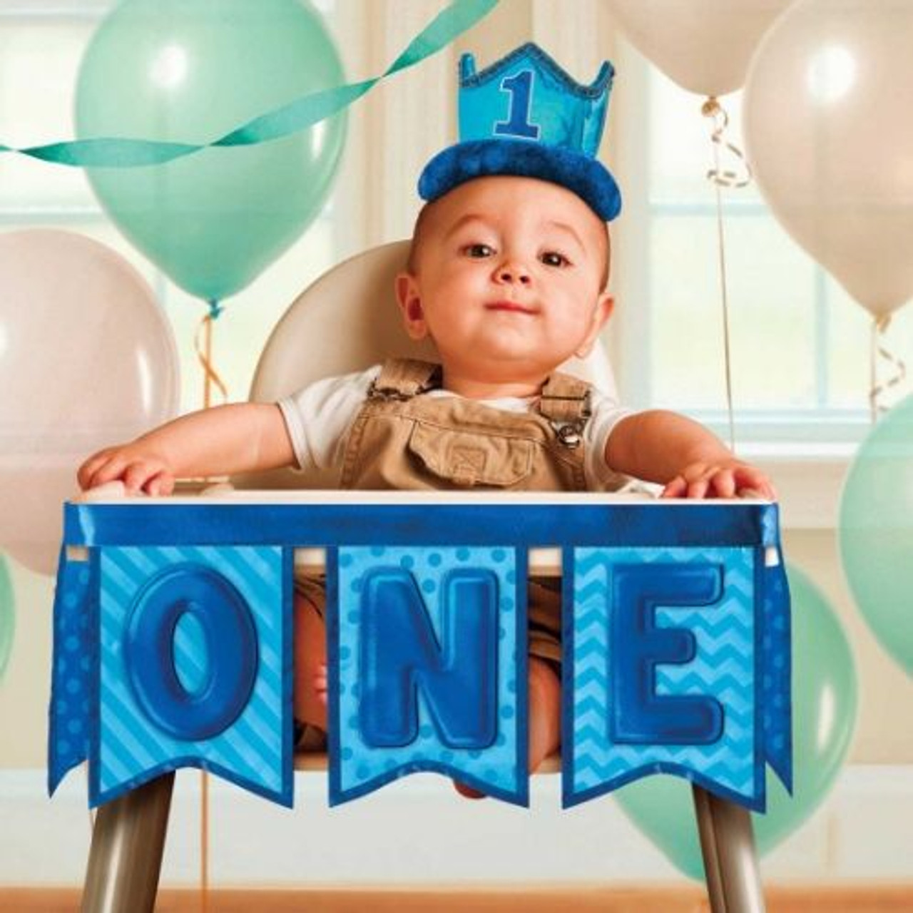 1st Birthday Blue High Chair Banner Discount Party Warehouse 1st Birthday Blue High Chair Banner Discount Party Warehouse