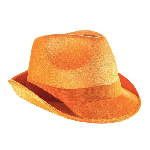 Orange Fedora Hat | Discount Party 