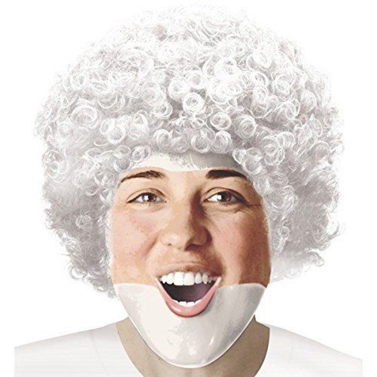 Afro wig shop white