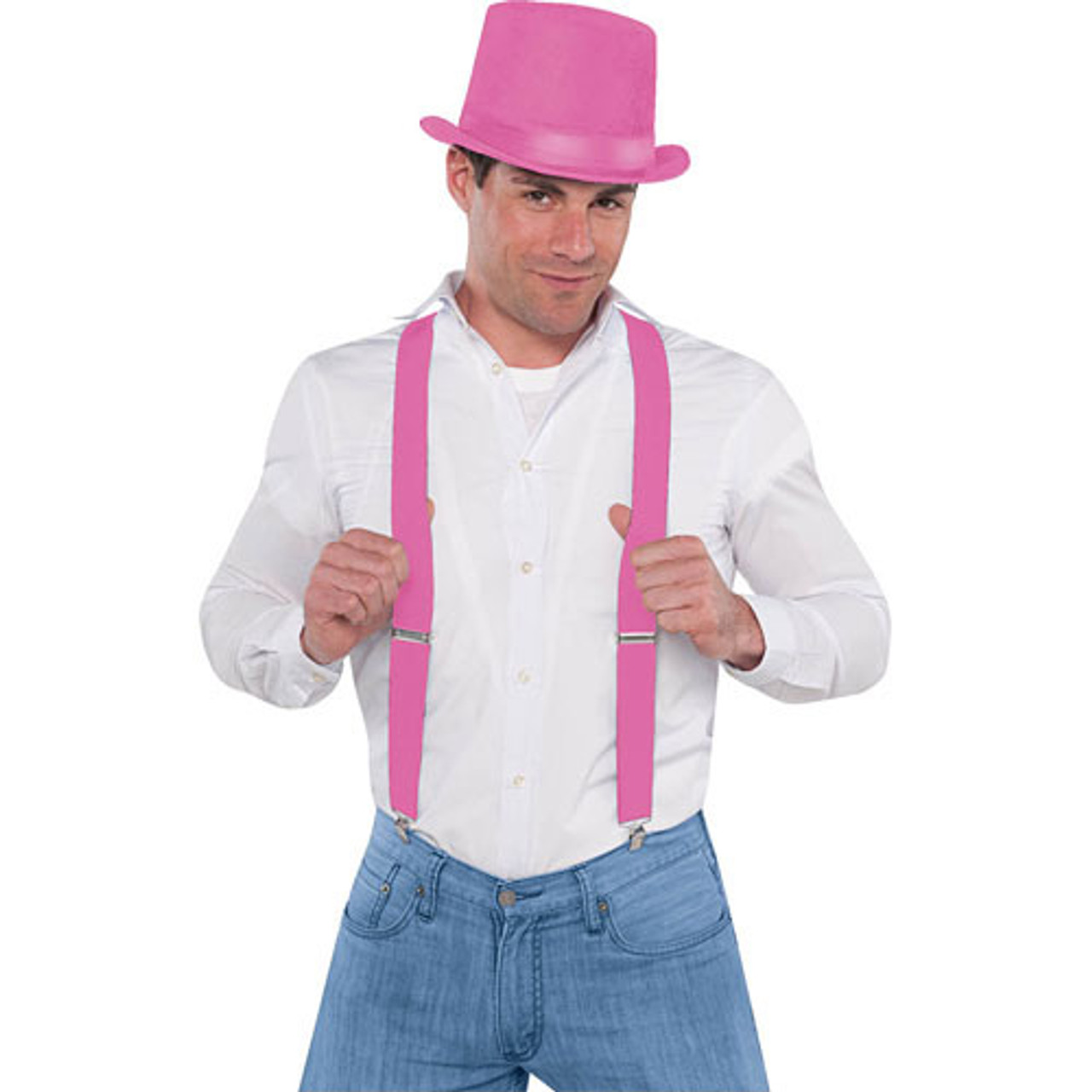 Pink Suspenders | Discount Party Warehouse