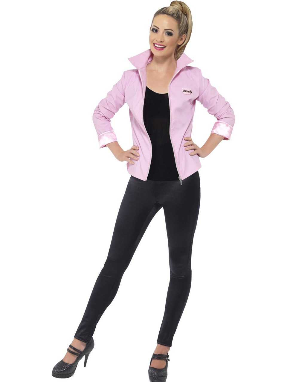 Grease Deluxe Pink Ladies Jacket Discount Party Warehouse