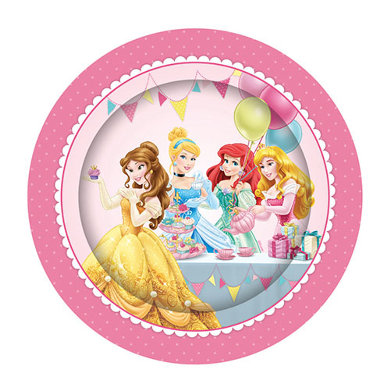 disney princess cake plates