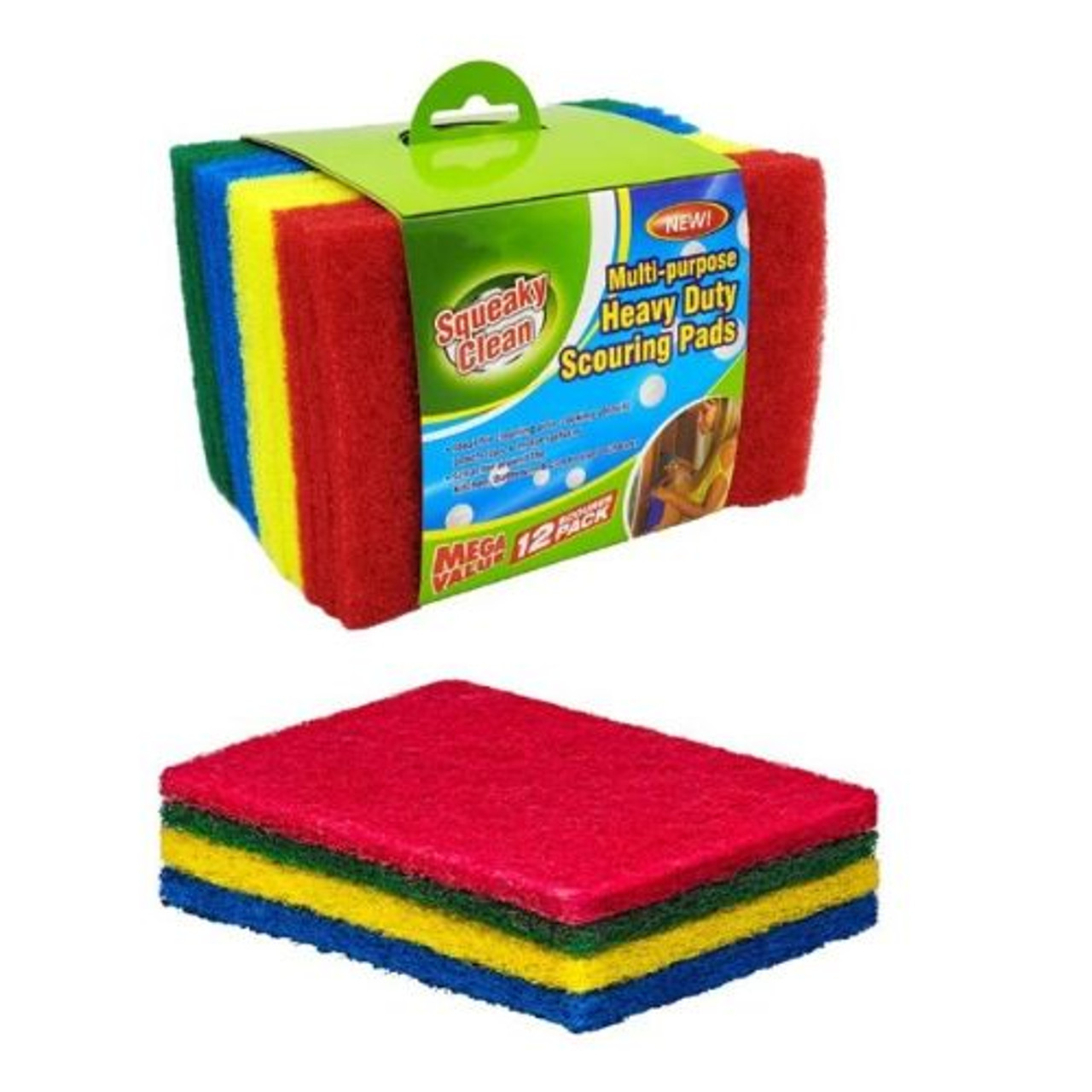 Heavy Duty Scouring Pads 12pk