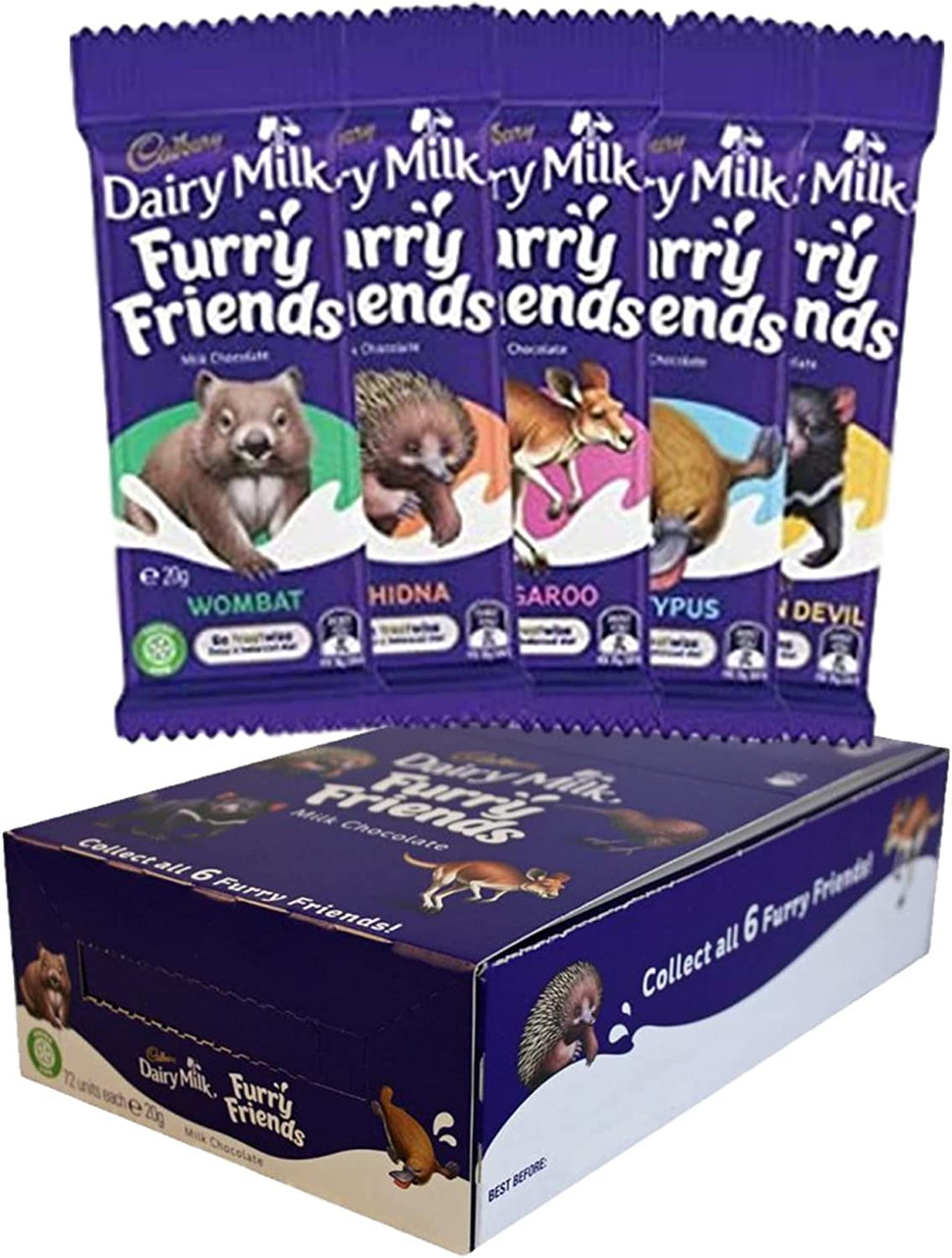 Cadbury Furry Friends 20gx72 units - Discount Party Warehouse