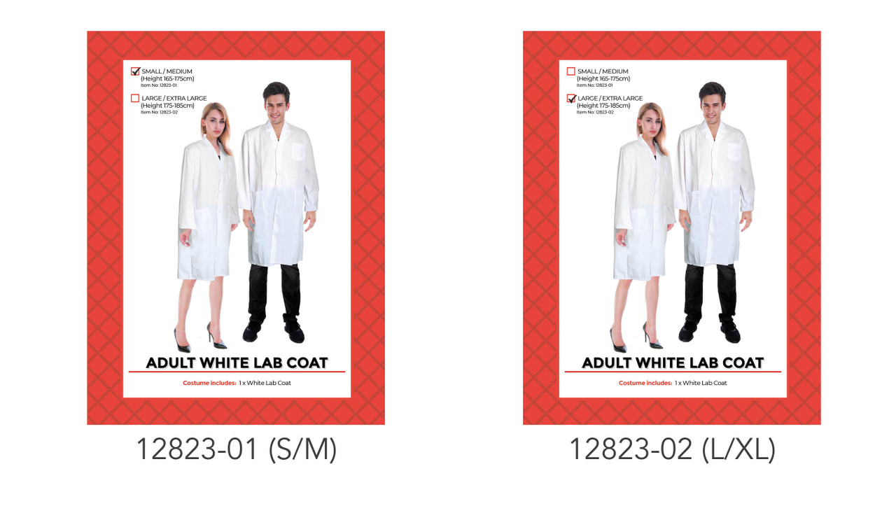 Adult White Lab Coat Costume