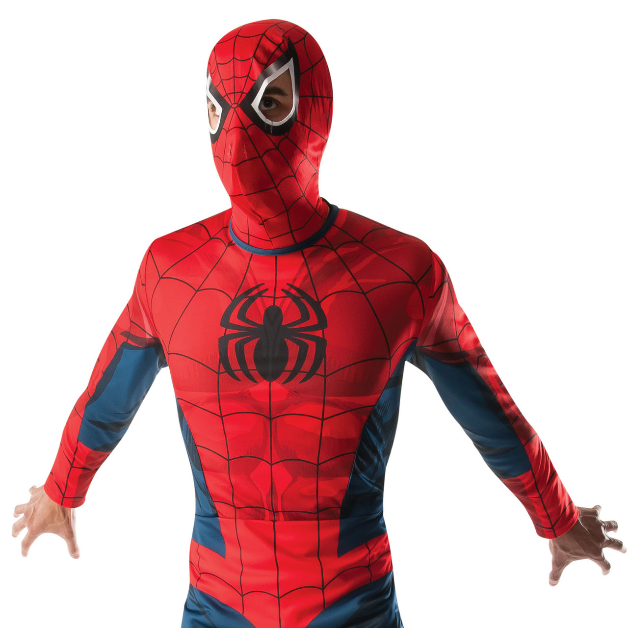 Spider-Man Adult Costume Classic Look Jumpsuit and Mask for Halloween Cosplay