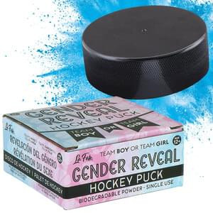 Gender Reveal Hockey Puck Boy