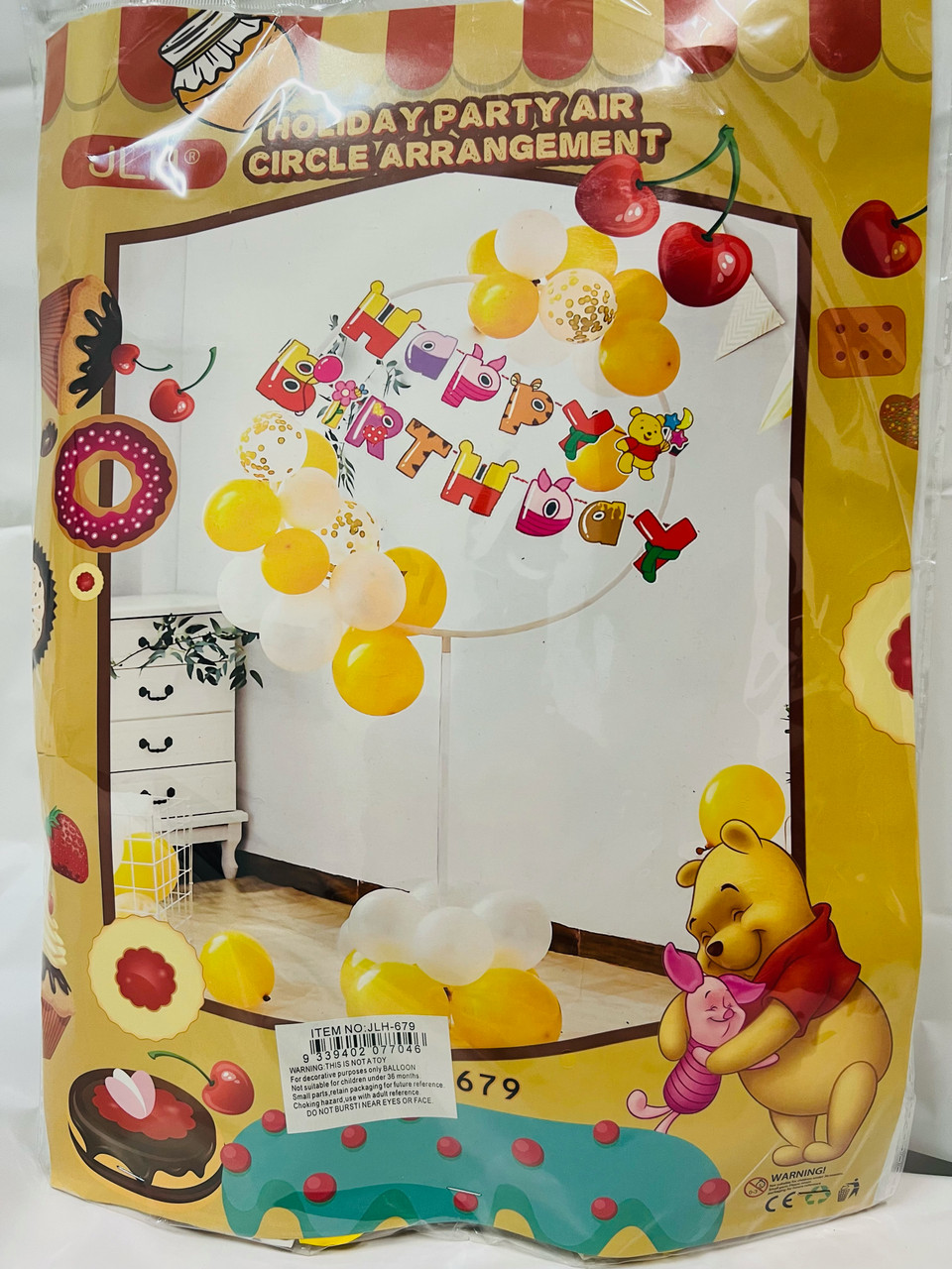 Happy Birthday Winnie The Pooh Balloon Arrangement
