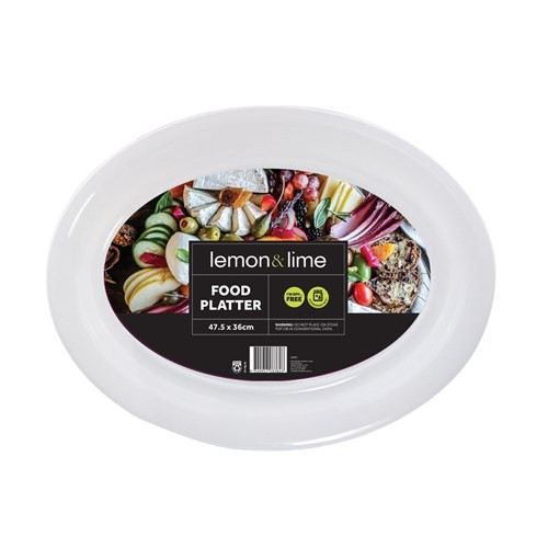 Serving Platter Oval Large White