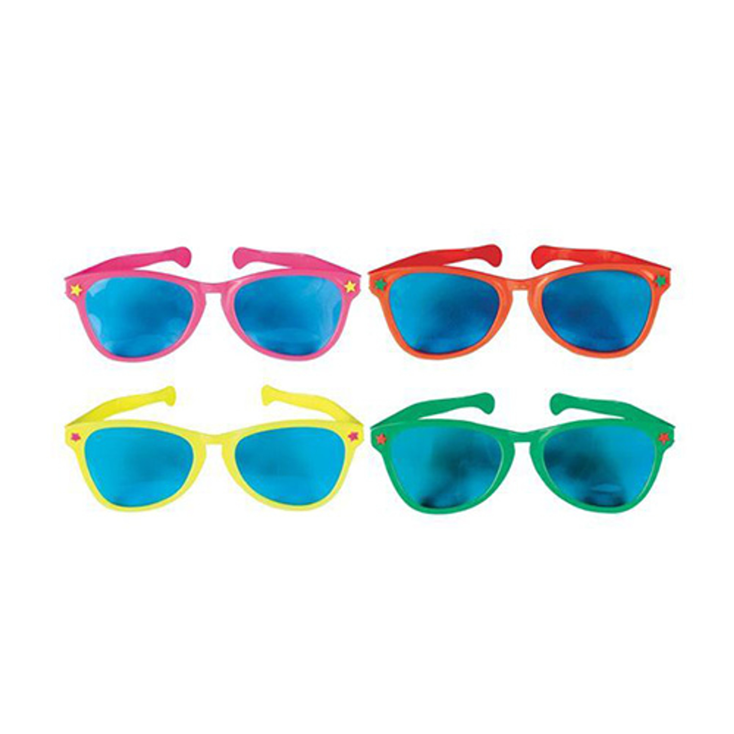 Rainbow Jumbo Glasses Discount Party Warehouse 