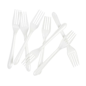 White Economy Plastic Knives Pk 100