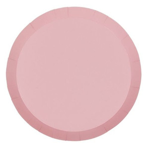 Classic Pink Paper Banquet Plate 26cm - 10pk