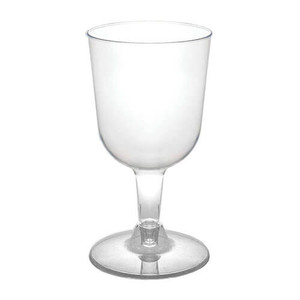 Plastic Wine Glasses Clear 200ml 6 Pack