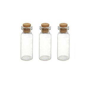 Mini Glass Bottles 6cm Pk 3