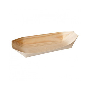 Bio Wood Oval Boats 50Pk - Large