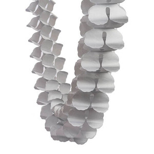 Decorative Honeycomb Garland 4m - Silver