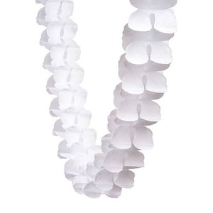 Decorative Honeycomb Garland 4m - White