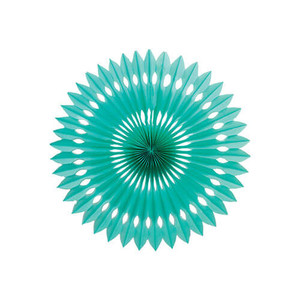 Decorative Fan 24cm - Turquoise