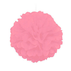 Decorative Hanging Puff 40cm - Hot Pink