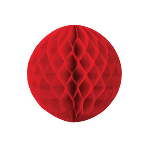 Decorative Honeycomb Ball 25cm - Red
