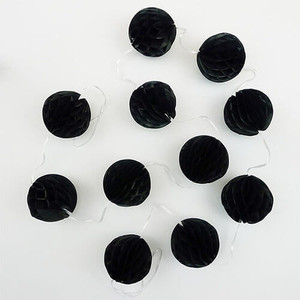 Decorative Honeycomb Garland 2.13m - Black
