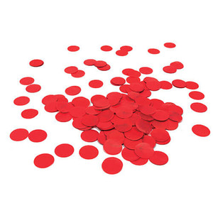 Large Paper Confetti Circles - Red
