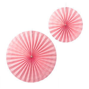 Large Paper Fan Set - Light Pink