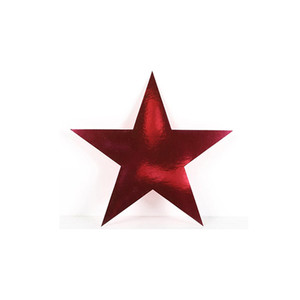 Red Foil Star Cutouts 12pk-Mini