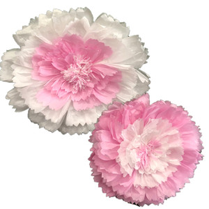 Pink Paper Starburst Wall Flowers- Medium 2pk