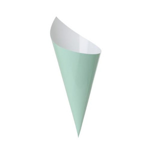 Mint Green Paper Snack Cone 10pk