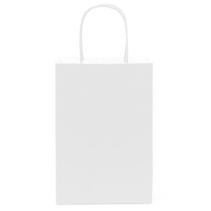 12 PK Paper Bag- White Medium