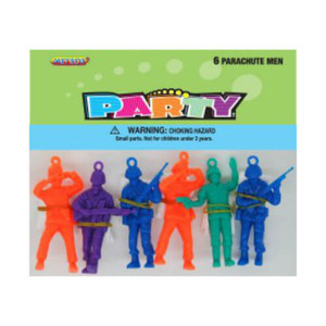 Favors - Parachute Men Pk 6