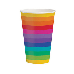 Rainbow - 8 Pack Paper Cups