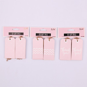 Pink Gift Tags 12pk