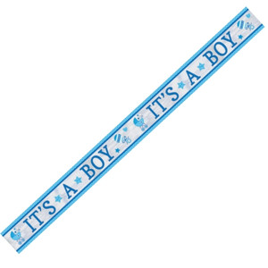 Baby Boy Foil Banner 7.6m
