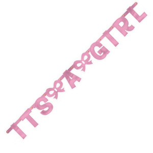 Baby Girl Foil Letter Banner