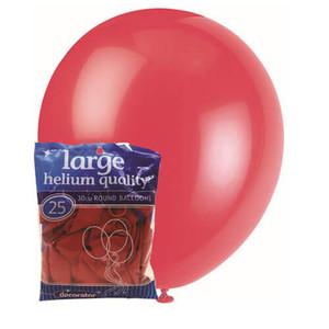 30cm Latex Balloons - Decorator Red Strawberry (25 Pack)