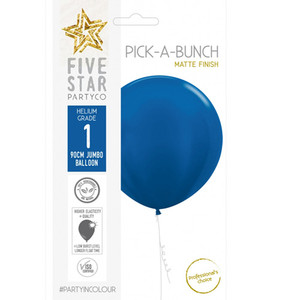 90cm Latex Balloon Matte Royal Blue 1pk