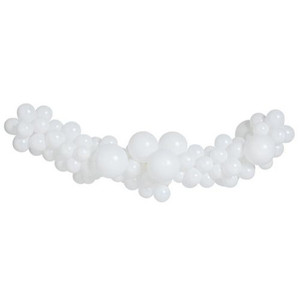White Balloon Garland - Small