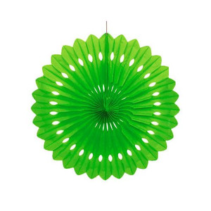 Decorative Fan Lime Green - 40cm