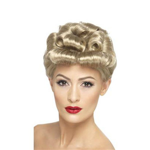 Womens Blonde Vintage Wig