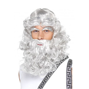 Mens Grey Zeus Wig