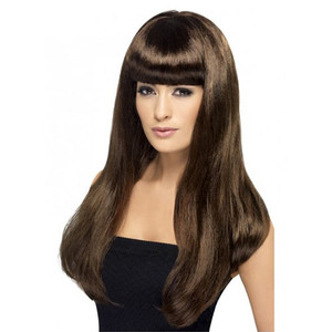Womens Brown Babelicious Wig